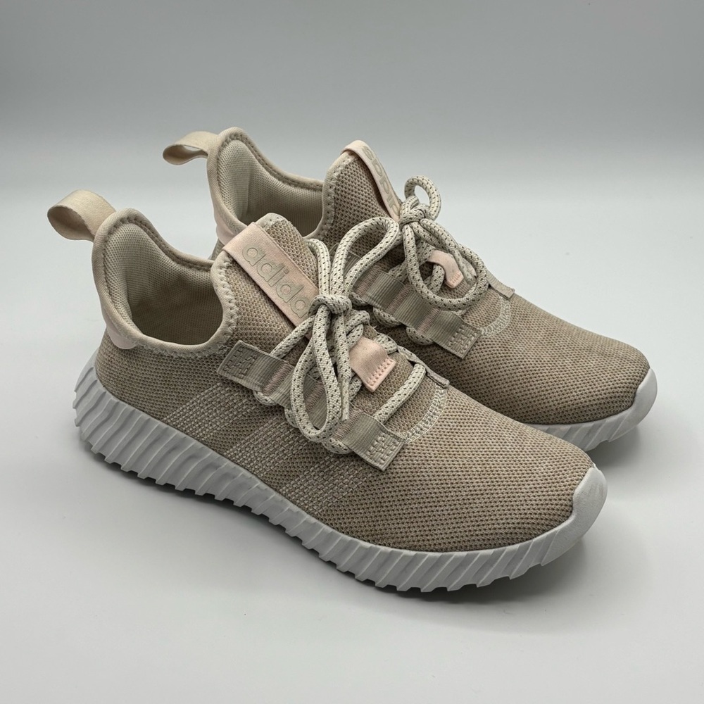 Adidas Kapir Flow Running Shoes Women's Sz7.5 Alumina Wonder Quartz Beige